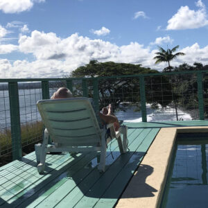 lounging in Hawaii